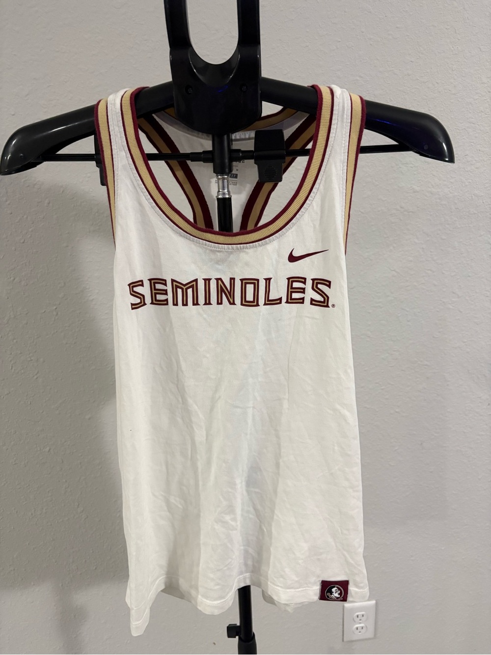 Nike White & Garnet Seminoles Men's Tank